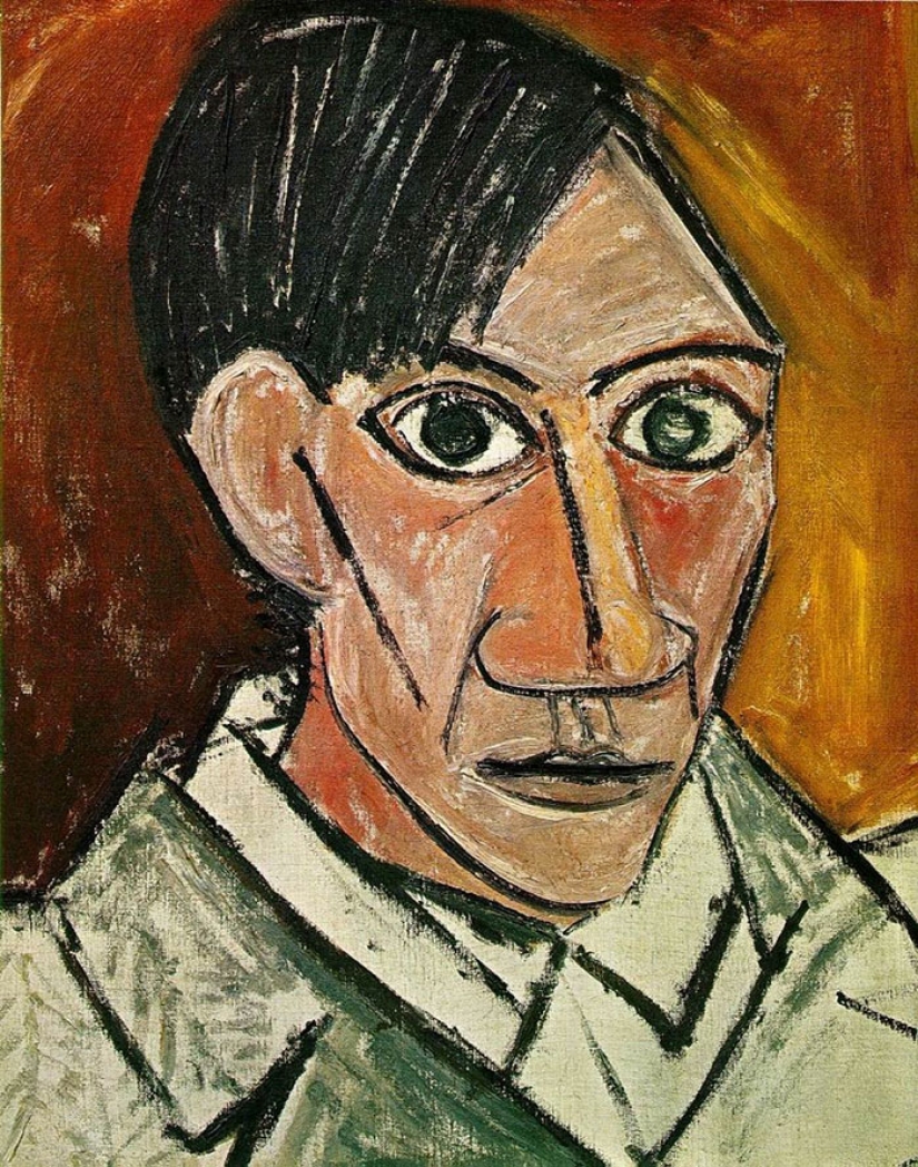 Evolution of Picasso's self-portrait: from 15 to 90 years