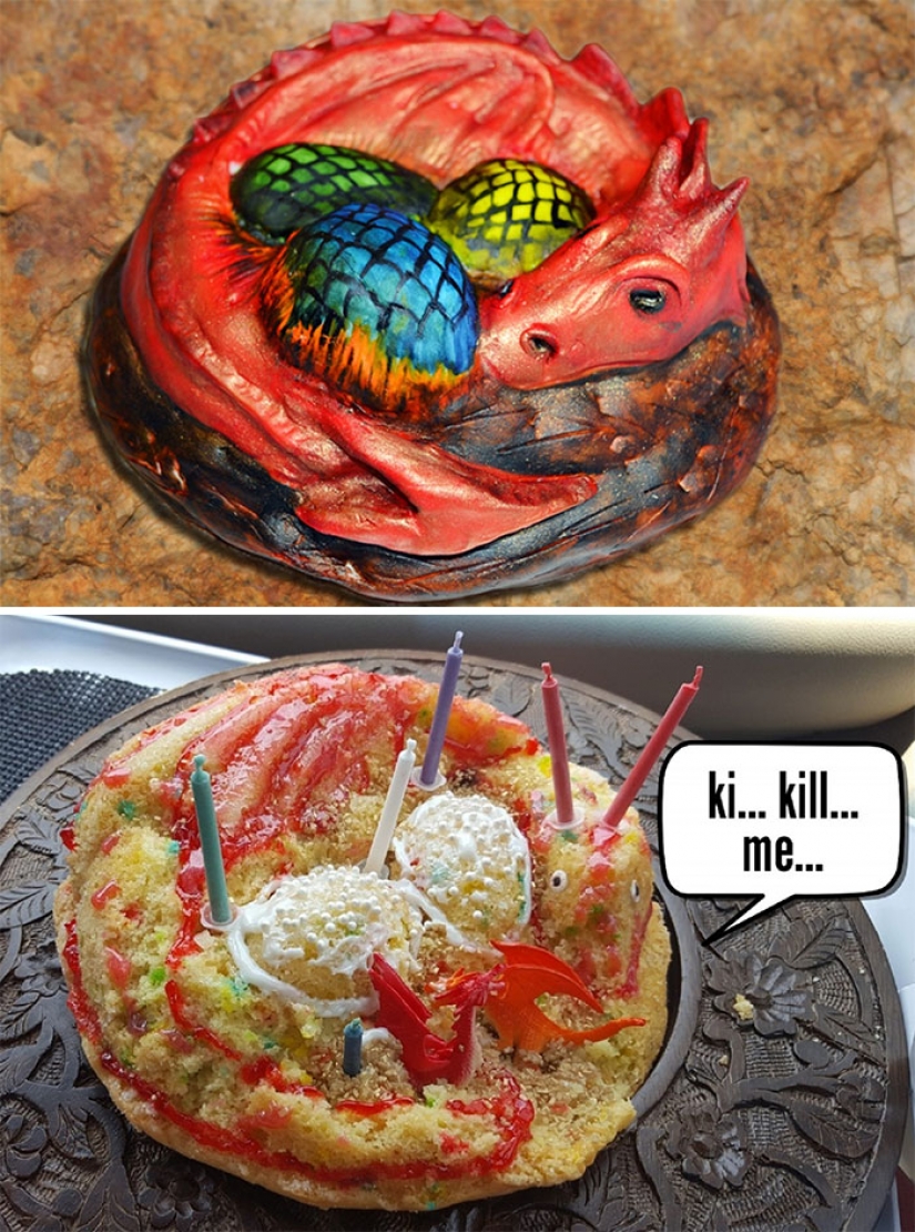 Expectativas versus realidad: los 13 peores pasteles