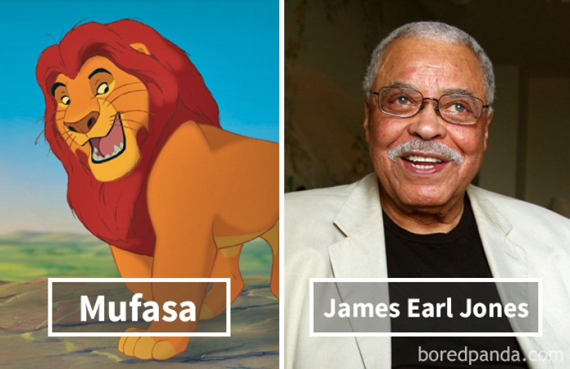 Famous cartoon characters and celebrities who voiced them