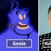 Famous cartoon characters and celebrities who voiced them