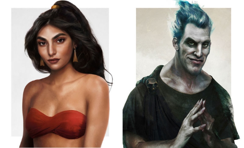 Finnish artist turned Disney heroes and villains into real people