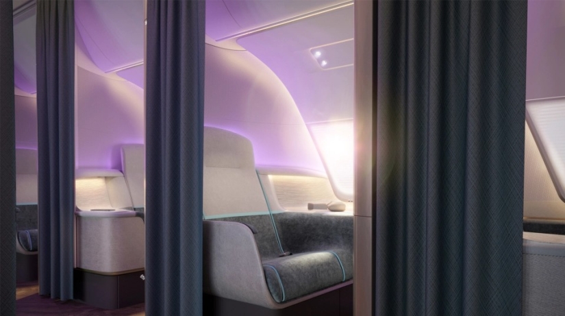Flights after the pandemic: how can airplane cabins look like with a new protective design