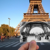 Fotógrafo francés combina fotos antiguas y nuevas de París