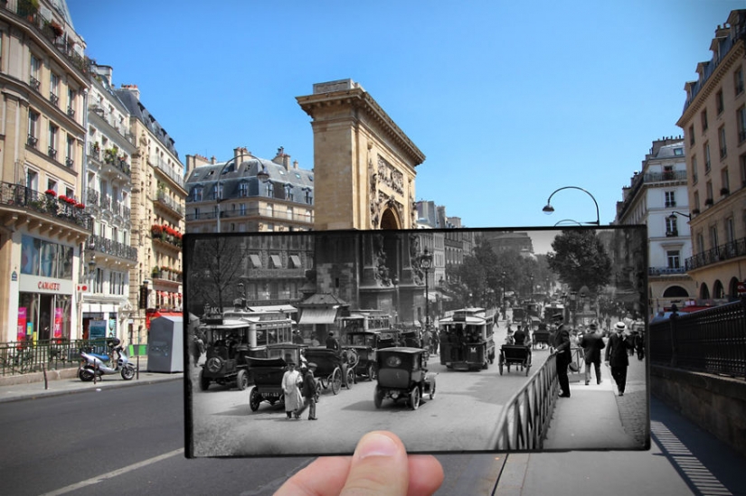 French photographer combines old and new photos of Paris