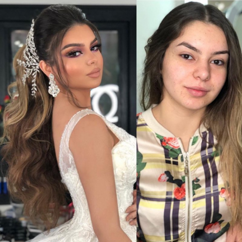 From Cinderella to Princess: the amazing transformation into a bride with makeup