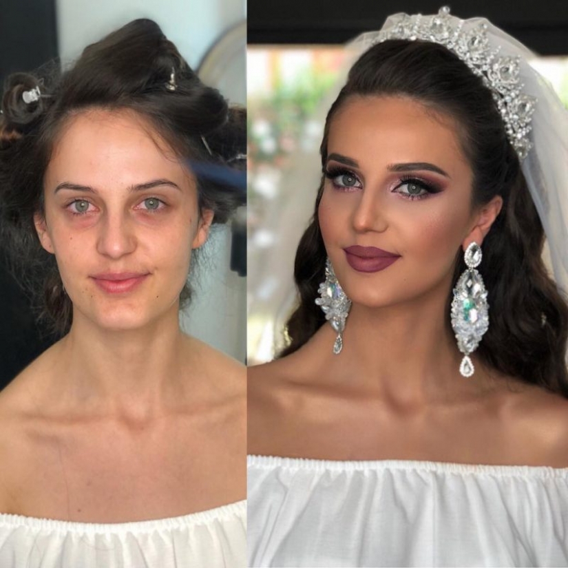 From Cinderella to Princess: the amazing transformation into a bride with makeup