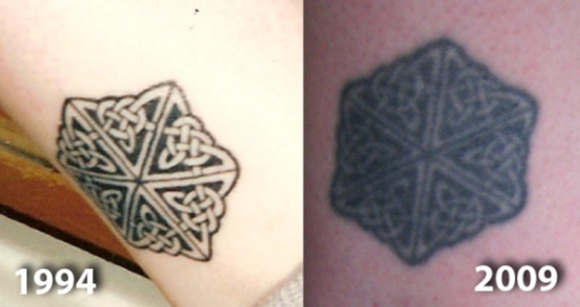 Fue-se convirtió: cómo envejecen los tatuajes
