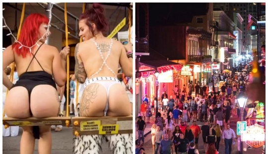 Gangbang in the square: the annual swinger festival takes place in New Orleans