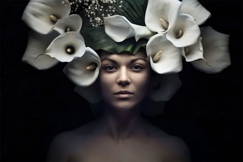 Garden beauty: conceptual flower portraits Evgeny Kolesnik