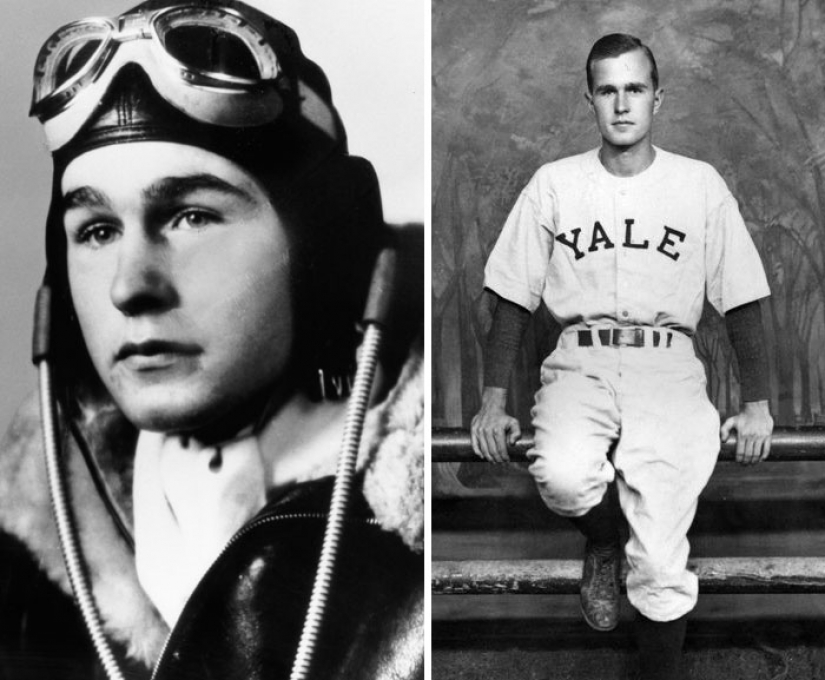George H. W. Bush and other US presidents in their distant youth