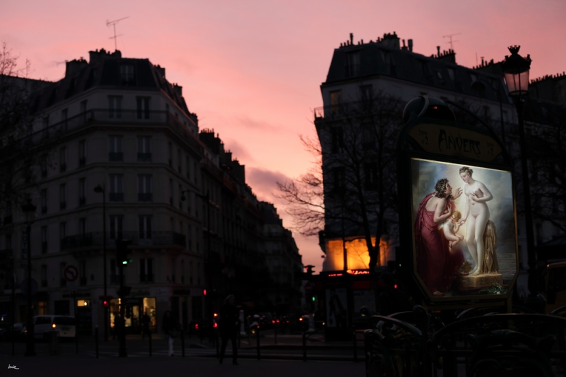 "God, who stole my advertisement?": Frenchman replaced street posters with classic paintings