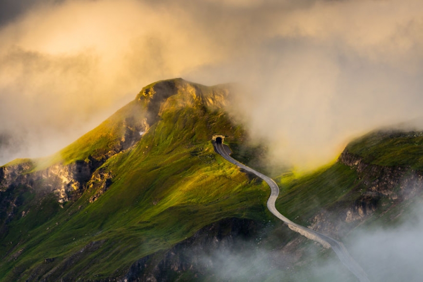Grossglockner — alta de la carretera Alpina de las más hermosas en el mundo