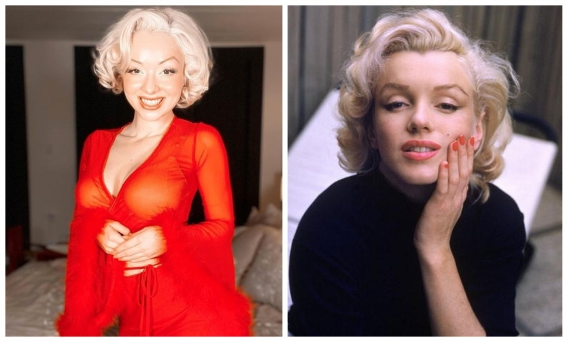 Hollywood fame: the double of Marilyn Monroe from the UK became a star of social networks