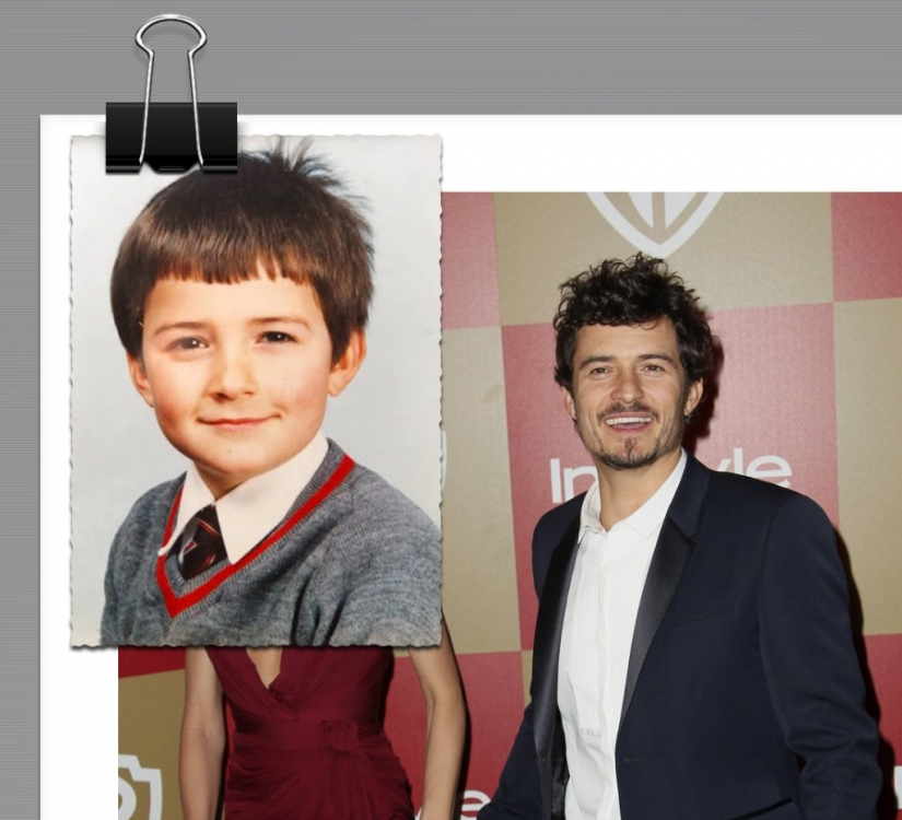 Hollywood stars in childhood and now