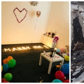 Hot love: a guy burned down an apartment, making a marriage proposal to his beloved