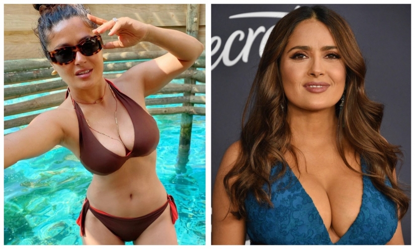 Hot new photos of Salma Hayek in a bikini blew up the social networks