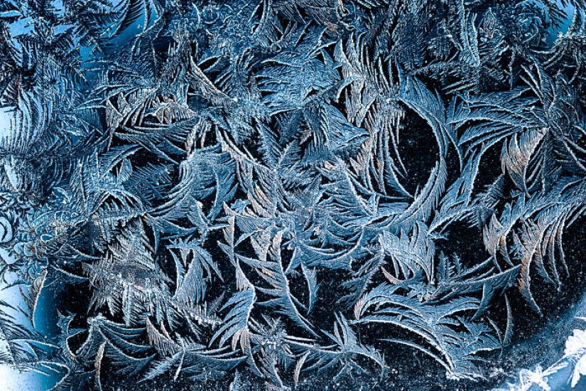 How frost turns cars into art objects