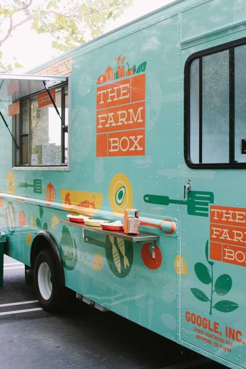 How Google Feeds Its Employees Free Food with a Cafe on Wheels