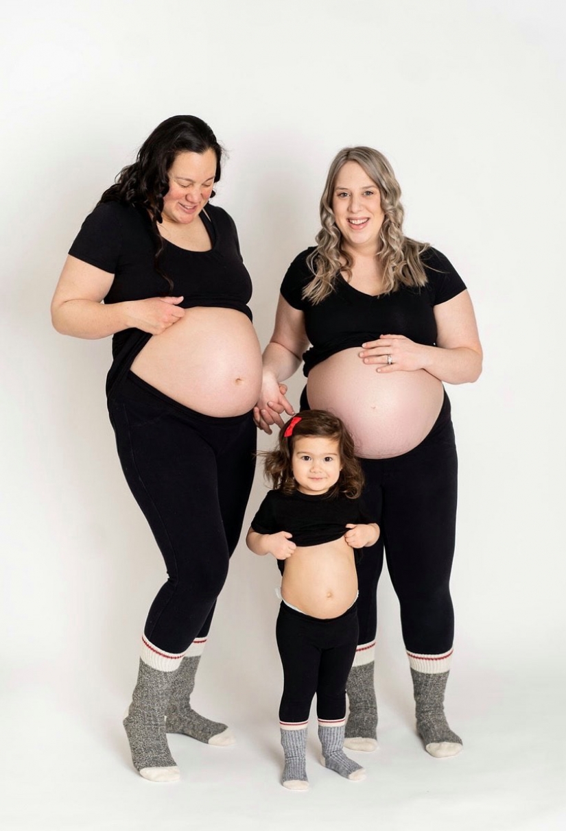 How lesbian spouses simultaneously became pregnant and gave birth to " twins»