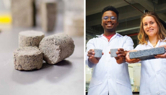 How South African students make bricks out of urine