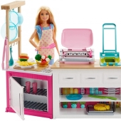 How to quickly and inexpensively turn a boring kitchen into a paradise for Barbie