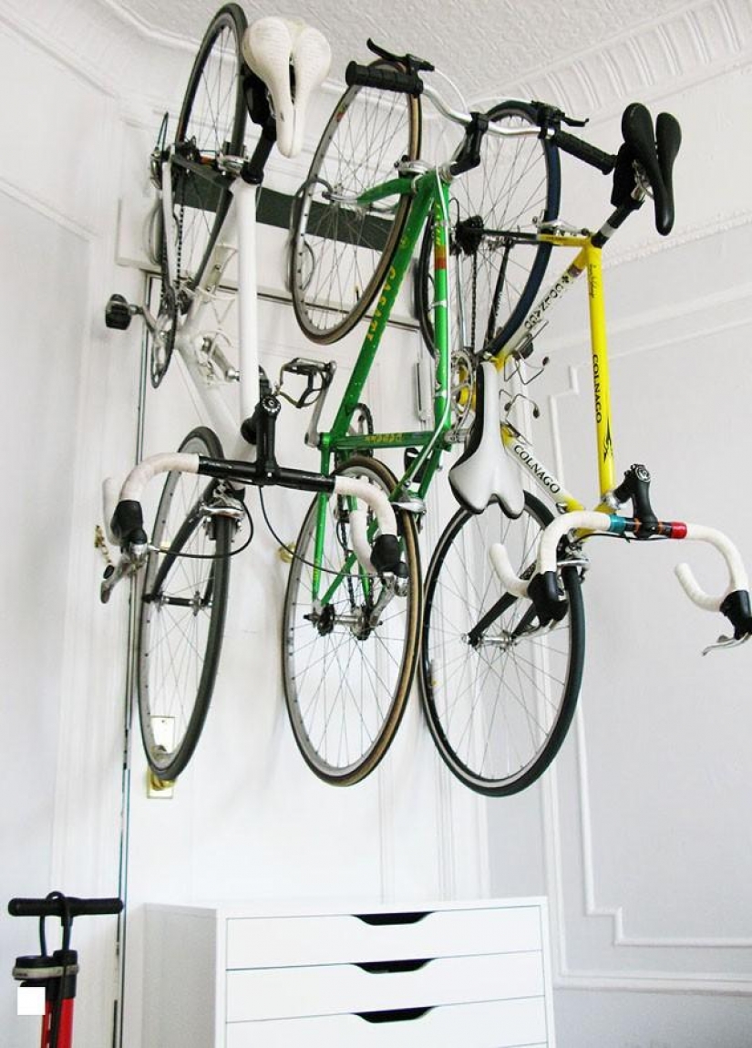 How to store a bike at home