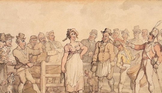 In nineteenth-century England, divorce was expensive. Therefore, the wives were sold at auction