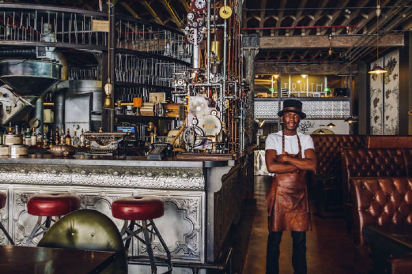 Increíble café steampank en Sudáfrica