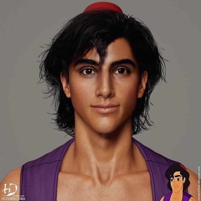 Increíblemente realista y un poco espeluznante personajes de la cultura pop por Hossein Diba