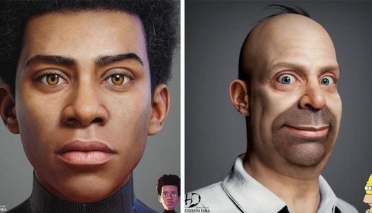 Increíblemente realista y un poco espeluznante personajes de la cultura pop por Hossein Diba