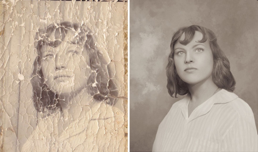 Incredible examples before and after restoring old photos from a Ukrainian retoucher