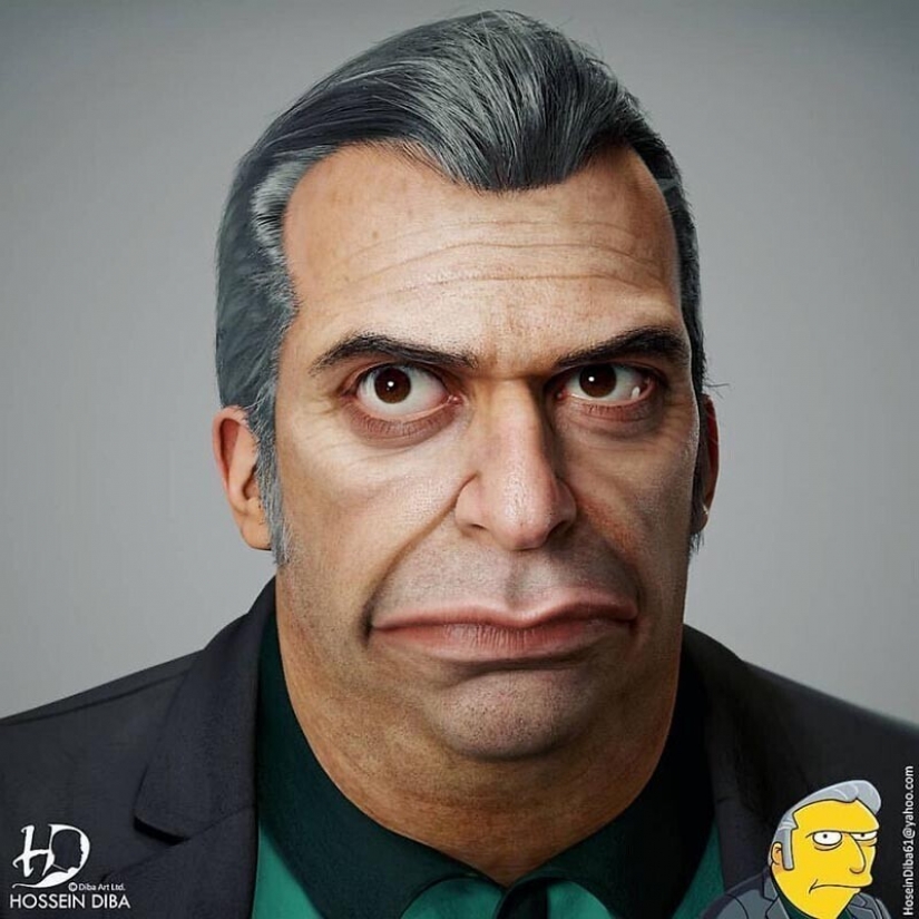 Incredibly realistic and a bit creepy characters of pop culture by Hossein Diba