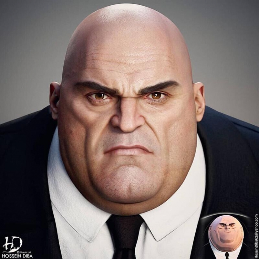 Incredibly realistic and a bit creepy characters of pop culture by Hossein Diba