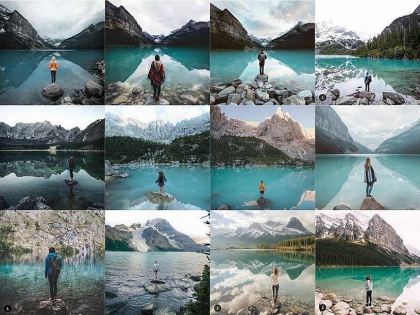 Instagram was flooded with identical photos