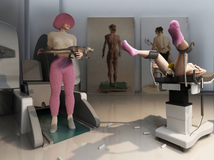 Irrealidad virtual en las impactantes pinturas 3D de Olga Fedorova