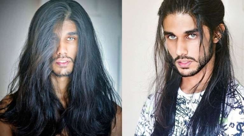 Is the braid a man's beauty? Indian impresses with long gorgeous hair