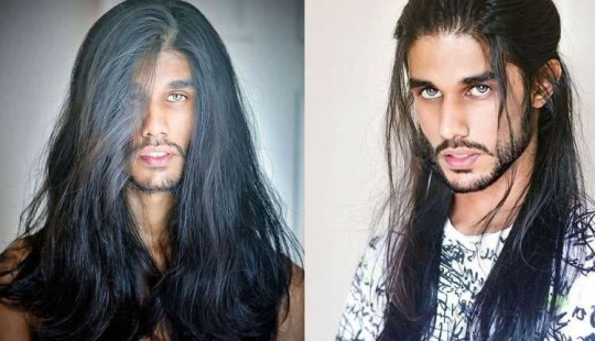 Is the braid a man's beauty? Indian impresses with long gorgeous hair