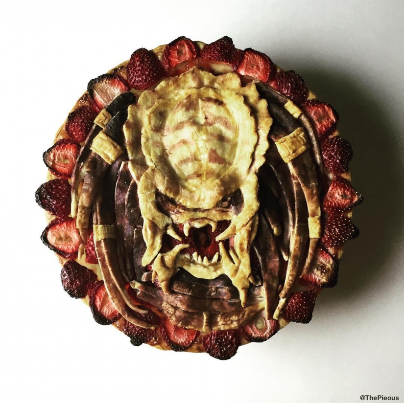 It's a pity to even cut it: pop culture in pies