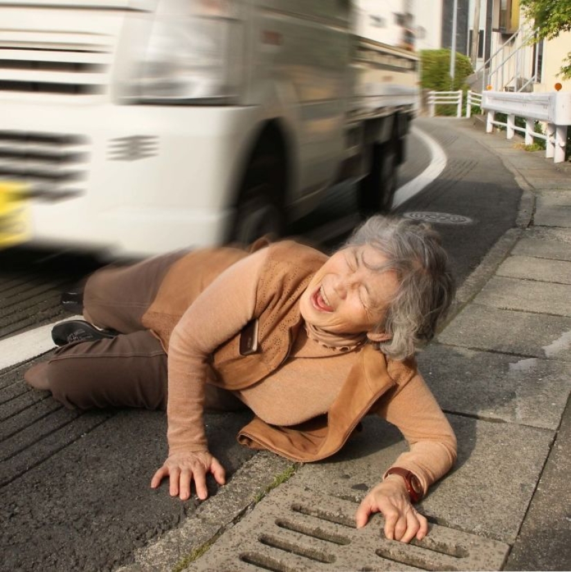 Japanese grandmother became a photographer at 72 and now makes funny self-portraits