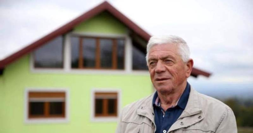 Jubilado bosnio construyó una casa giratoria para complacer a una esposa gruñona