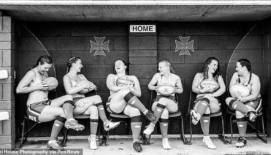 Jugadores de rugby australianos protagonizaron para calendario erótico