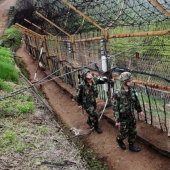 Jump to freedom: a gymnast from North Korea jumped over a three-meter fence in South Korea