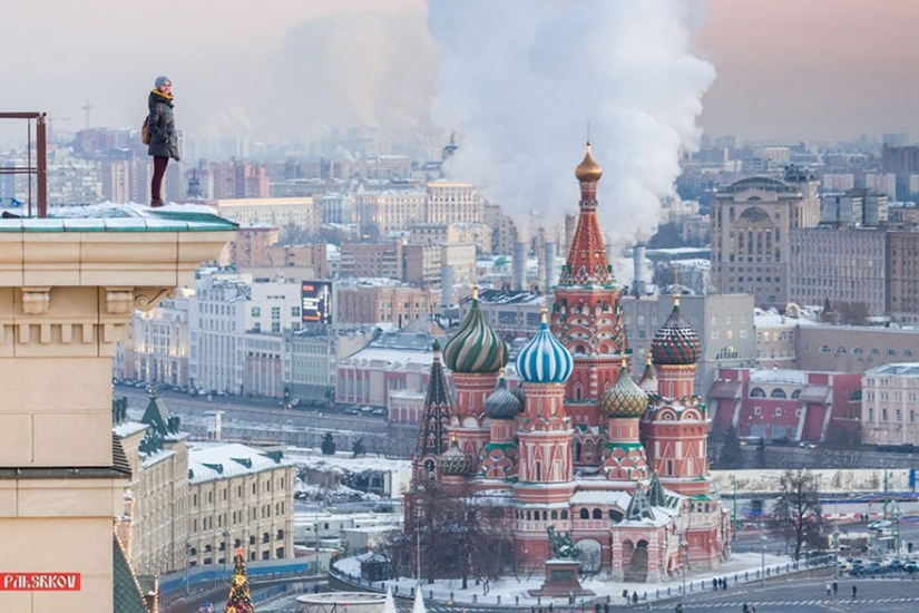 La adorable moscovita se toma las selfies más peligrosas