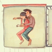 La falta de sueño, el caos, y el llanto: el artista mostró el contraste entre la expectativa y la realidad de la crianza de los hijos