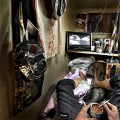 La vida en un cuadro: en el interior de Hong Kong pequeños apartamentos