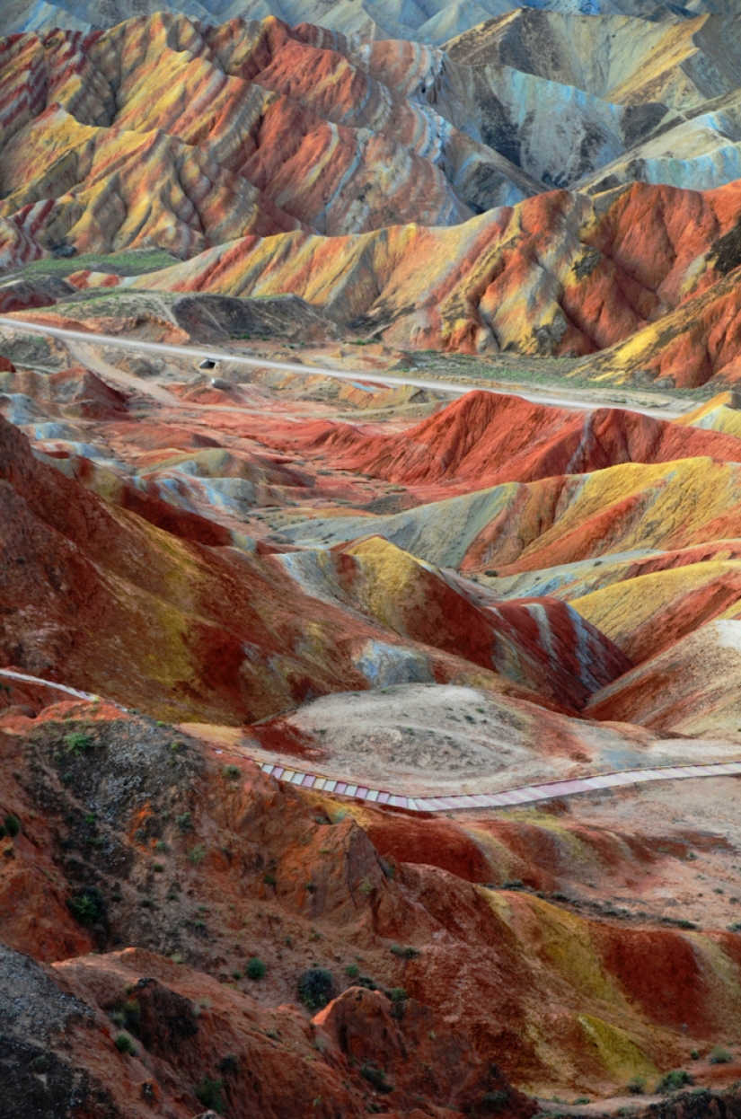 Landscape Danxia — colored mountains of China