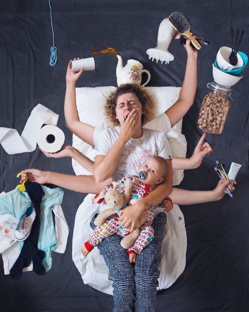 Las mejores ideas para las fotos de su bebé: imágenes de un increíblemente positiva de las madres en la plaza