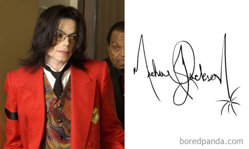 List of the most interesting celebrity autographs