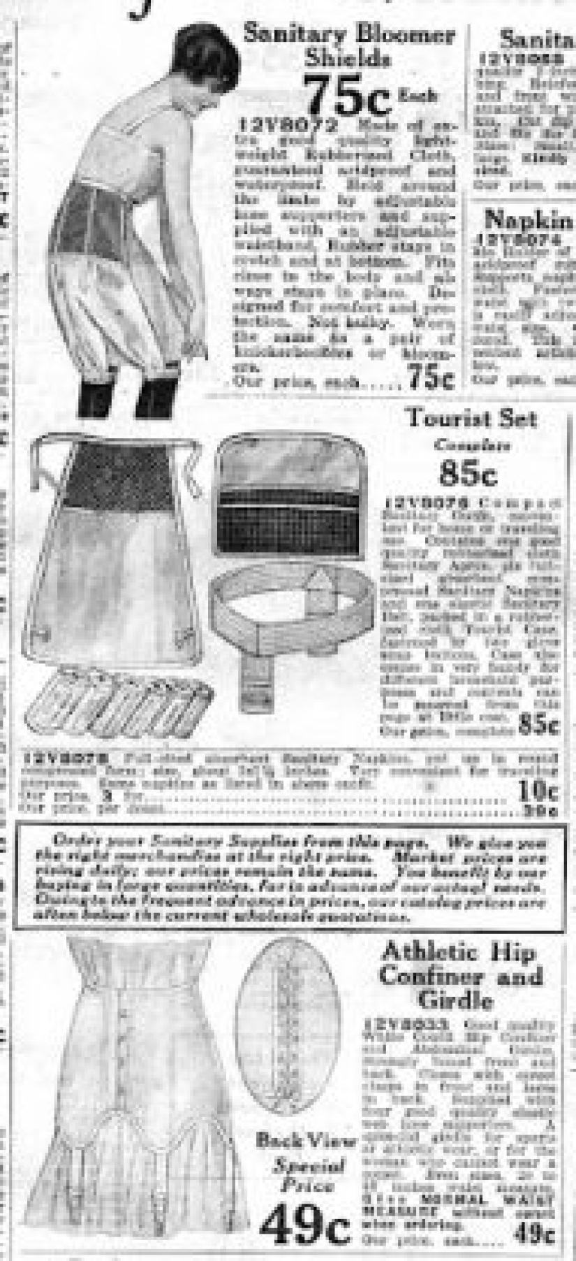 Lo que usaban las mujeres antes de que aparecieran sus almohadillas para la menstruación