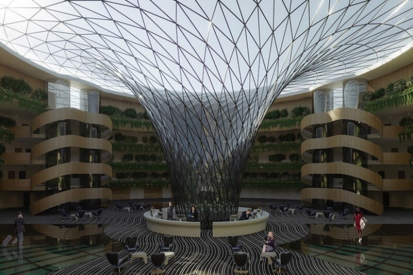 Los arquitectos turcos creado flotando y girando hotel eco-friendly